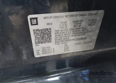 2019 Chevrolet Silverado 1500 Ld Lt from USA, damaged, VIN 2GCRCPEC7K1115910